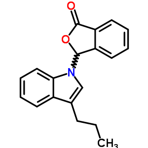 3-(3-丙基-1H-吲哚-1-基)-1(3H)-异苯并呋喃酮结构式_30683-28-4结构式