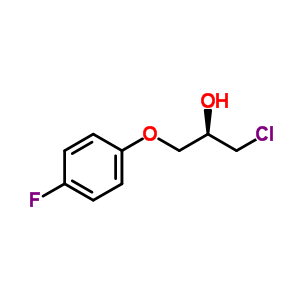 (R)-(+)-1-氯-3-(4-氟苯氧基)-2-丙醇结构式_307532-04-3结构式