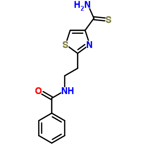 n-[2-[4-(氨基硫氧代甲基)-2-噻唑]乙基]-苯甲酰胺结构式_30761-34-3结构式