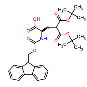 N-芴甲氧羰基-D,L-gamma-羧基谷氨酸gamma,gamma-二-t-丁酯结构式_308357-14-4结构式