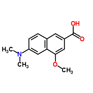 6-(二甲基氨基)-4-甲氧基-2-萘羧酸结构式_31206-82-3结构式