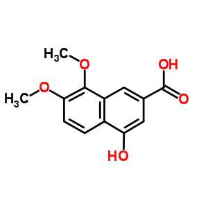 4-羟基-7,8-二甲氧基-2-萘羧酸结构式_31206-85-6结构式