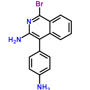 4-(4-氨基苯基)-1-溴-3-异喹啉胺结构式_31309-66-7结构式