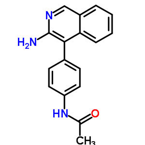 n-[4-(3-氨基-4-异喹啉)苯基]-乙酰胺结构式_31309-69-0结构式