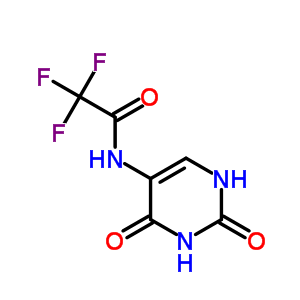 N-(2,4-二氧代-1H-嘧啶-5-基)-2,2,2-三氟-乙酰胺结构式_31385-11-2结构式