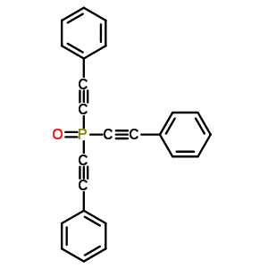 (7CI,8CI,9CI)-三(苯基乙炔)-氧化膦结构式_31398-96-6结构式