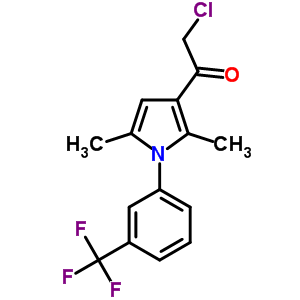 2-氯-1-[2,5-二甲基-1-[3-(三氟甲基)苯基]-1H-吡咯-3-基]-1-乙酮结构式_314245-30-2结构式