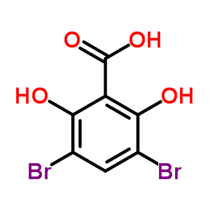 3,5-二溴-2,6-二羟基苯甲酸结构式_3147-51-1结构式