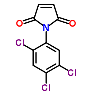 1-(2,4,5-三氯苯基)-吡咯-2,5-二酮结构式_31489-22-2结构式