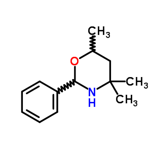 4,4,6-三甲基-2-苯基-1,3-恶嗪烷结构式_31771-33-2结构式