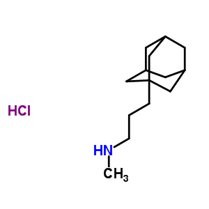 1-(3-甲基氨基丙基)金刚烷盐酸盐结构式_31898-02-9结构式