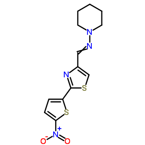 n-[[2-(5-硝基-2-噻吩)-4-噻唑]亚甲基]-1-哌啶胺结构式_31898-46-1结构式