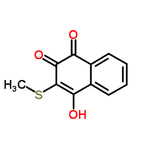 2-羟基-3-(甲基硫代)-1,4-萘二酮结构式_31914-17-7结构式