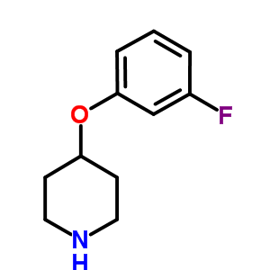 4-(3-氟苯氧基)哌啶盐酸盐结构式_3202-35-5结构式