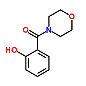 (2-羟基苯基)-4-吗啉-甲酮结构式_3202-84-4结构式