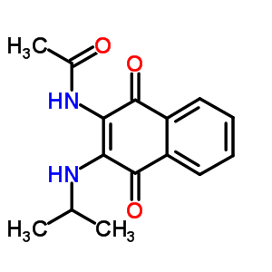 N-[1,4-二氧代-3-(丙烷-2-基氨基)萘-2-基]乙酰胺结构式_32219-31-1结构式