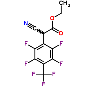 a-氰基-2,3,5,6-四氟-4-(三氟甲基)-苯乙酸乙酯结构式_32251-53-9结构式