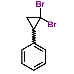 (2,2-二溴环丙基)苯结构式_3234-51-3结构式