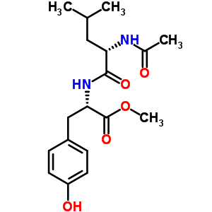 (2S)-2-[[(2S)-2-乙酰氨基-4-甲基戊酰基]氨基]-3-(4-羟基苯基)丙酸甲酯结构式_32450-39-8结构式