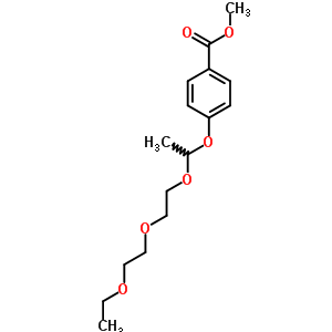 4-[1-[2-(2-乙氧基乙氧基)乙氧基]乙氧基]苯甲酸甲酯结构式_32514-72-0结构式