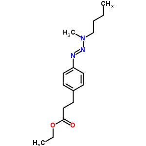 4-(3-丁基-3-甲基-1-三氮杂烯)-苯丙酸乙酯结构式_32640-58-7结构式