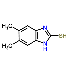 1,3-二氢-5,6-二甲基-2H-苯并咪唑-2-硫酮结构式_3287-79-4结构式