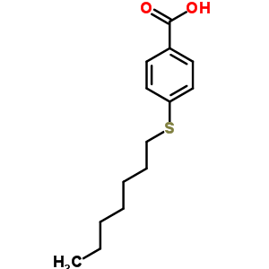 4-(庚基硫代)苯甲酸结构式_32910-58-0结构式