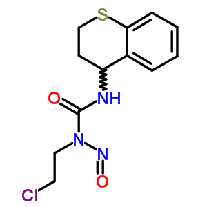 N-(2-氯乙基)-N-亚硝基-N-(3,4-二氢-2H-1-苯并硫代吡喃-4-基)脲结构式_33022-03-6结构式 N-(2-氯乙基)-N-亚硝基-N-(3,4-二氢-2H-1-苯并硫代吡喃-4-基)脲结构式_33022-03-6结构式