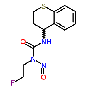 1-(2-氟乙基)-1-亚硝基-3-(3,4-二氢-2H-1-苯并硫代吡喃-4-基)脲结构式_33024-46-3结构式