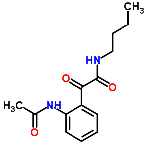N-[2-(丁基氨基甲酰甲酰基)苯基]乙酰胺结构式_33090-82-3结构式