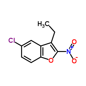 5-氯-3-乙基-2-硝基-苯并呋喃结构式_33094-75-6结构式