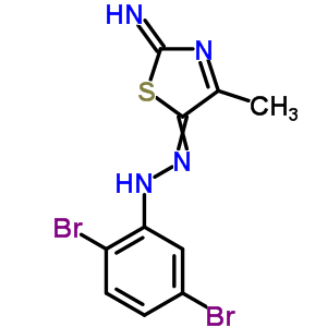 5-[2-(2,5-二溴苯基)二氮杂烯]-4-甲基-2-噻唑胺结构式_33175-00-7结构式