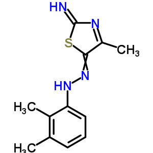 N-[(2-亚氨基-4-甲基-1,3-噻唑-5-基)氨基]-2,3-二甲基-苯胺结构式_33175-01-8结构式