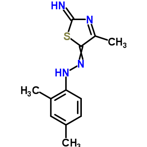 N-[(2-亚氨基-4-甲基-1,3-噻唑-5-基)氨基]-2,4-二甲基-苯胺结构式_33175-02-9结构式