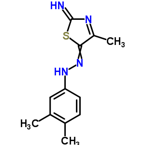 N-[(2-亚氨基-4-甲基-1,3-噻唑-5-基)氨基]-3,4-二甲基-苯胺结构式_33175-05-2结构式