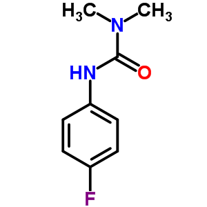,1-二甲基-3-(4-氟苯基)脲结构式_332-33-2结构式