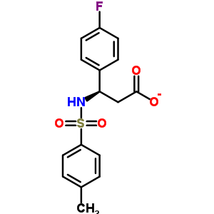 3-(4-氟苯基)-3-(甲苯-4-磺酰基氨基)-丙酸结构式_332052-57-0结构式