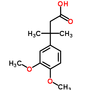 3-(3,4-二甲氧基苯基)-3-甲基-丁酸结构式_33214-44-7结构式