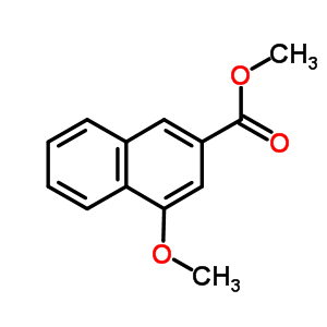 4-甲氧基萘-2-羧酸甲酯结构式_33295-47-5结构式