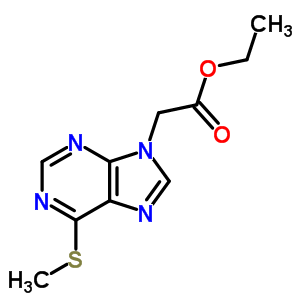 2-(6-甲基磺酰基嘌呤-9-基)乙酸乙酯结构式_33359-05-6结构式