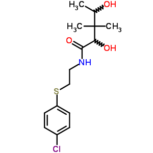 N-[2-(4-氯苯基)巯基乙基]-2,4-二羟基-3,3-二甲基戊酰胺结构式_33406-95-0结构式