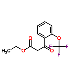 3-氧代-3-(2-(三氟甲氧基)苯基)丙酸乙酯结构式_334778-38-0结构式