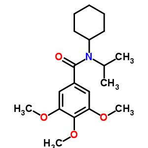 n-环己基-3,4,5-三甲氧基-n-(1-甲基乙基)-苯甲酰胺结构式_33522-74-6结构式