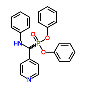 (苯基氨基)(吡啶-4-基)甲基磷酸二苯酯结构式_3360-72-3结构式