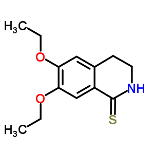 6,7-二乙氧基-3,4-二氢异喹啉-1(2H)-硫酮结构式_336185-28-5结构式
