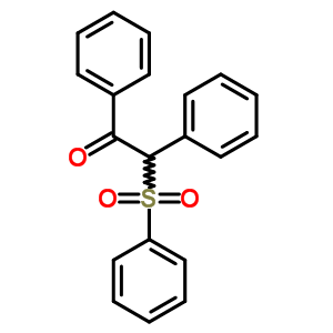 1,2-二苯基-2-(苯基磺酰基)-乙酮结构式_33641-39-3结构式