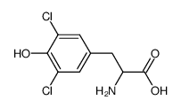 2-氨基-3-(3,5-二氯-4-羟基苯基)丙酸结构式_3387-87-9结构式