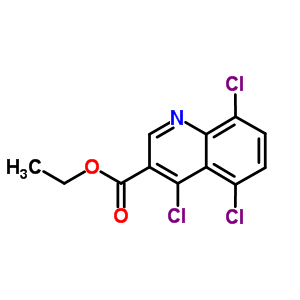 4,5,8-三氯喹啉-3-羧酸乙酯结构式_338795-11-2结构式