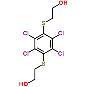 2,2-[(2,3,5,6-四氯-1,4-亚苯基)双(硫代)]双-乙醇结构式_3388-66-7结构式