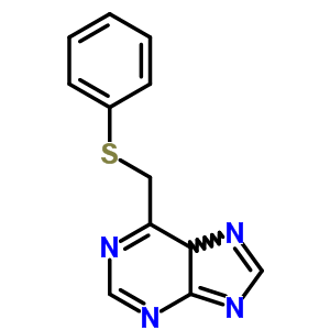 6-[(苯基硫代)甲基]-9H-嘌呤结构式_3389-37-5结构式